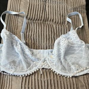 Adore Me Light Blue Lace Bra